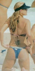 Anastacia in blue bikini