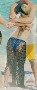 Anastacia in blue bikini