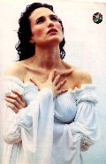 Andie MacDowell nude in Unknown Magazine