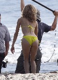 AnnaLynne McCord in yellow bikini