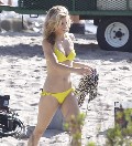 AnnaLynne McCord in yellow bikini