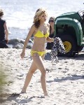 AnnaLynne McCord in yellow bikini