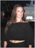 Holly Marie Combs in see through top