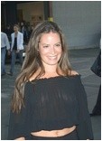 Holly Marie Combs in see through top