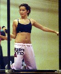 Ashley Tisdale in gym workout