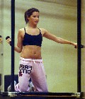 Ashley Tisdale in gym workout