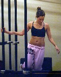 Ashley Tisdale in gym workout