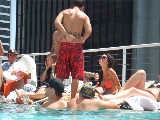 Audrina Patridge in bikini by the pool