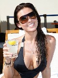 Audrina Patridge in black bikini