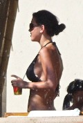 Audrina Patridge in black bikini