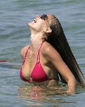 Bar Refaeli in pink bikini