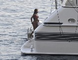 Beyonce Knowles in red bikini