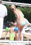 Britney Spears in blue bikini