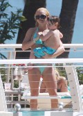 Britney Spears in blue bikini