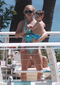 Britney Spears in blue bikini