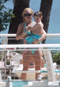 Britney Spears in blue bikini