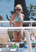 Britney Spears in blue bikini