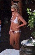 Britney Spears in white bikini