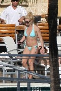Britney Spears in blue bikini