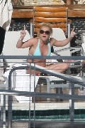 Britney Spears in blue bikini