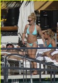 Britney Spears in blue bikini