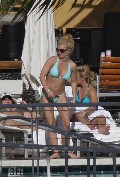 Britney Spears in blue bikini