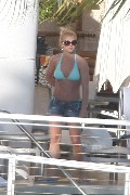 Britney Spears in blue bikini