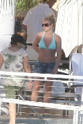 Britney Spears in blue bikini
