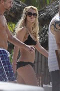 Britney Spears in black bikini