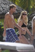 Britney Spears in black bikini