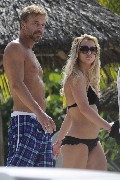 Britney Spears in black bikini