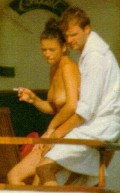 Catherine Zeta-Jones nude in Topless swimming