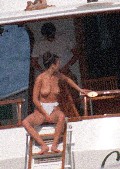 Catherine Zeta-Jones nude in Topless swimming