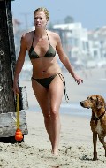 Charlize Theron in green bikini