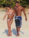 Charlotte Church in bikini at the beach