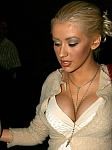 Christina Aguilera in Christina's ample cleavage and her milky juggs