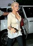 Christina Aguilera in Christina's ample cleavage and her milky juggs