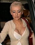 Christina Aguilera in Christina's ample cleavage and her milky juggs