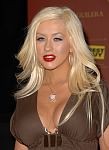 Christina Aguilera in cleavage