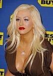 Christina Aguilera in cleavage