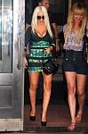 Christina Aguilera in Christina on her way to promote her perfume