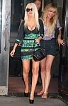 Christina Aguilera in Christina on her way to promote her perfume