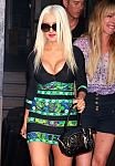 Christina Aguilera in Christina on her way to promote her perfume