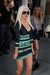 Christina Aguilera in Christina on her way to promote her perfume