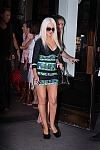 Christina Aguilera in Christina on her way to promote her perfume