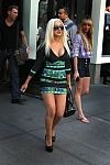 Christina Aguilera in Christina on her way to promote her perfume