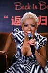 Christina Aguilera in Christina's plunging neck line