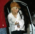 Christina Aguilera in see through