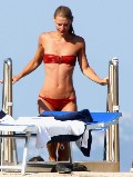 Claire Danes in red bikini