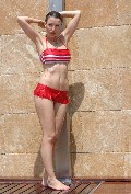Dannii Minogue in black bikini